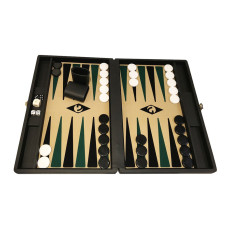 Backgammon set M Popular 36 mm Stones BL-BE-BL-GR