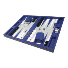 Silverman & Co Smooth  Backgammon in Blue