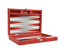 Silverman & Co Smooth Backgammon in Red