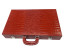 Backgammon-set Elegant L Äkta läder i rött