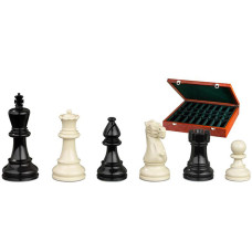 Wooden Chess Pieces Hand-carved Nero KH 95 mm