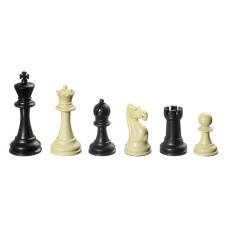 Chess Pieces Plastic Nerva in Black and Ivory KH 95 mm (2012)