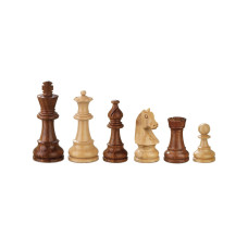 Schackpjäser handsnidade i trä Sigismund 70 mm (2062)