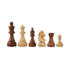 Schackpjäser handsnidade i trä Sigismund 78 mm (2063)