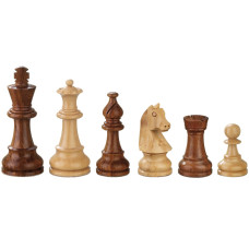 Schackpjäser handsnidade i trä Sigismund 95 mm (2066)