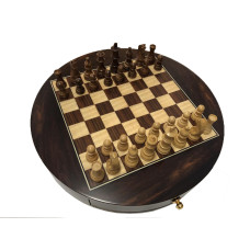 Chess Set Sober Round Not foldable