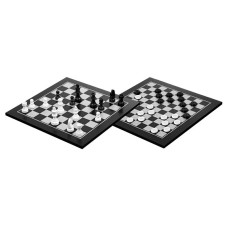 Draughts 10x10 & Chess 8x8 Two In One Combo Stylish