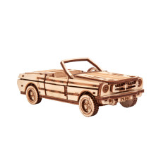 Wooden 3D puzzle Cabriolet