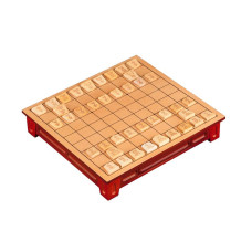 Shogi Game Standard Made of Basswood (3207)